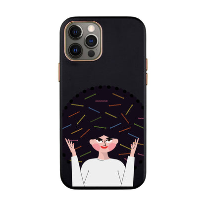 TANGLES OF HAPPINESS-iPhone X / Xs Leather Kılıf