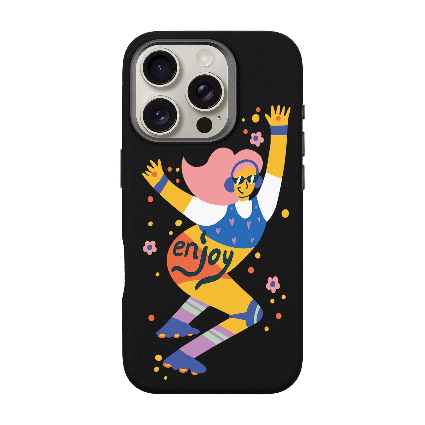 ENJOY-iPhone 16 Pro Leather Premium Kılıf MagSafe Özellikli