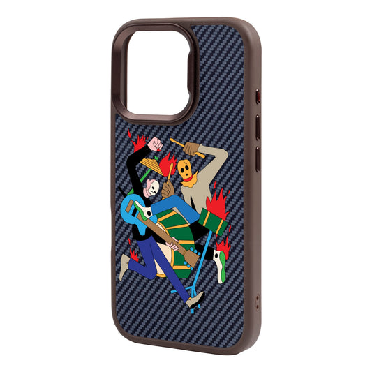 MONSTER MASH-iPhone 16 Pro Max Plaid Kılıf MagSafe Özellikli