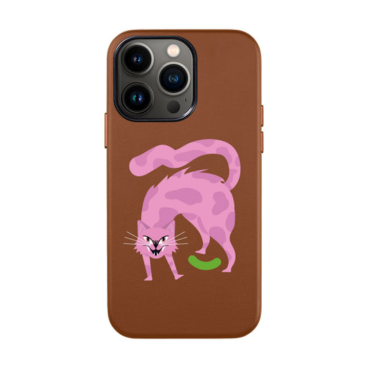 GRUMBLEPAWS-iPhone 13 Pro Max Leather Kılıf
