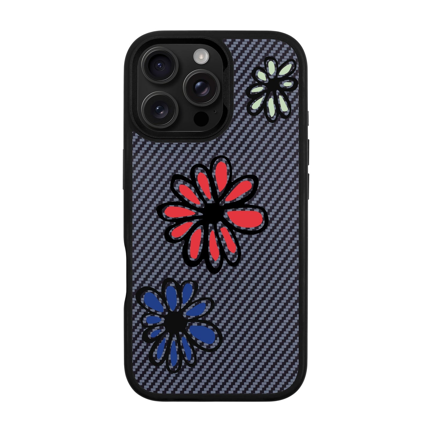 FLORIST-iPhone 16 Pro Max Plaid Kılıf MagSafe Özellikli