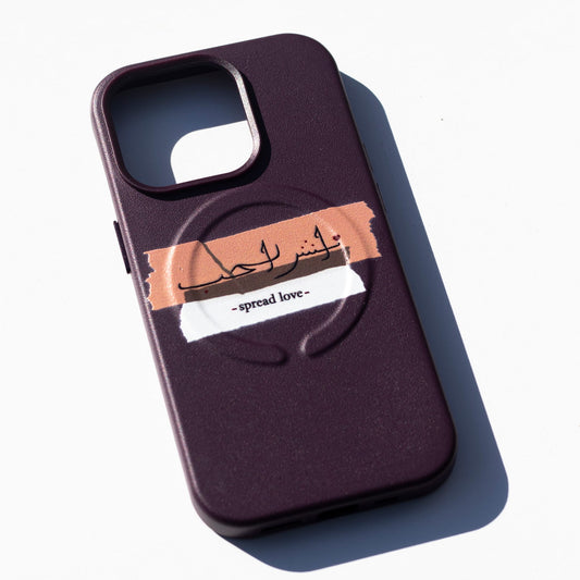 SPREAD LOVE-iPhone 14 Pro Max Leather Kılıf MagSafe Özellikli