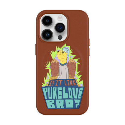 PURE LOVE-Leather Kılıf MagSafe Özellikli - iPhone 14 Pro