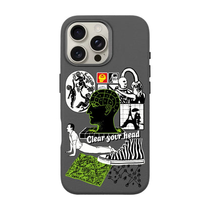 CLEAR YOUR HEAD-iPhone 16 Pro Max Leather Premium Kılıf MagSafe Özellikli