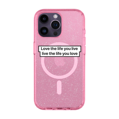 LOVE THE LIFE-iPhone 14 Pro Max Shiny Kılıf MagSafe Özellikli
