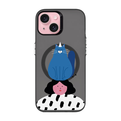 NAUGHTY CAT-iPhone 15 Hold Kılıf MagSafe Özellikli