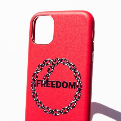 FREEDOM-iPhone 11 Pro Max Leather Kılıf