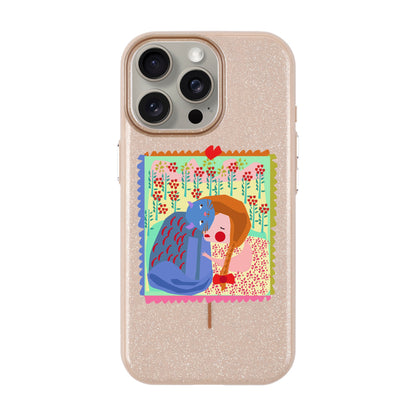 KEDİ POSTA PULU-iPhone 15 Pro Max Radiant Kılıf MagSafe Özellikli