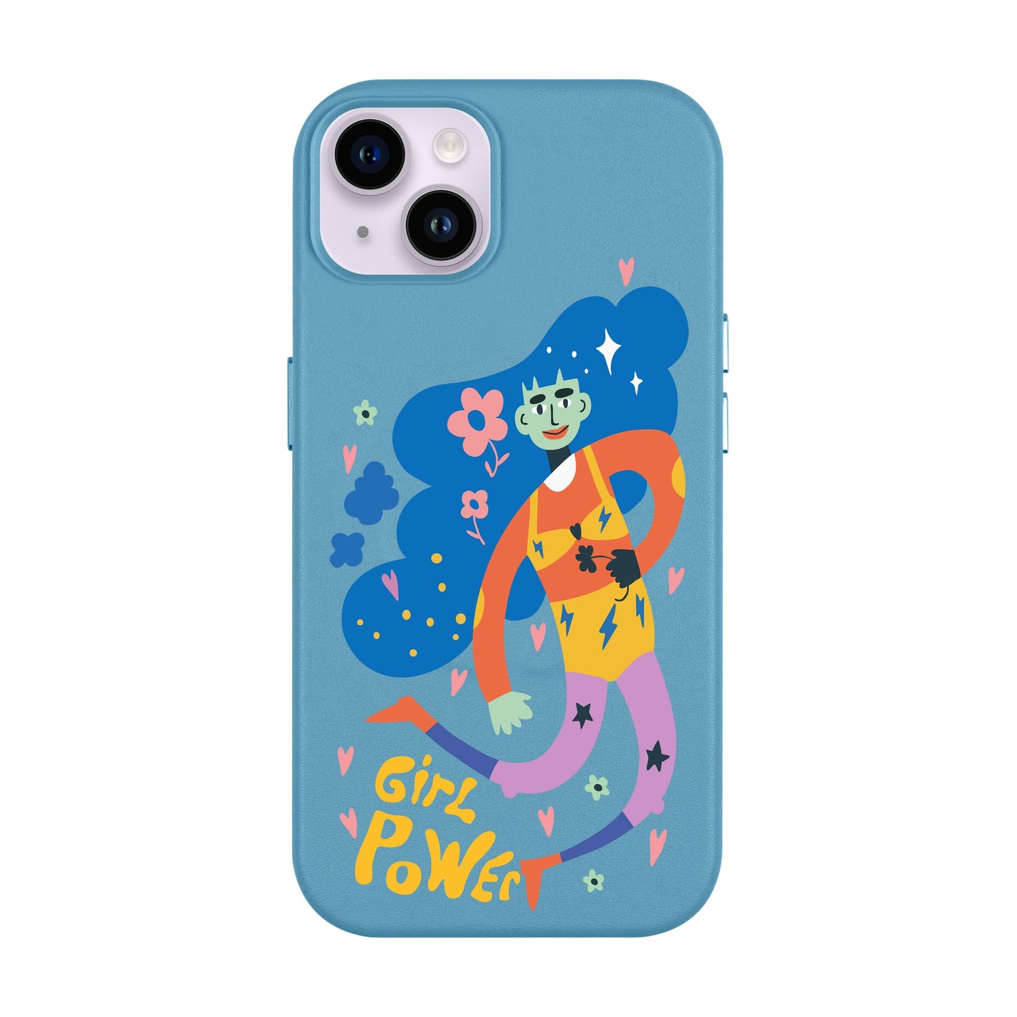 GIRL POWER-iPhone 14 Plus Leather Kılıf MagSafe Özellikli