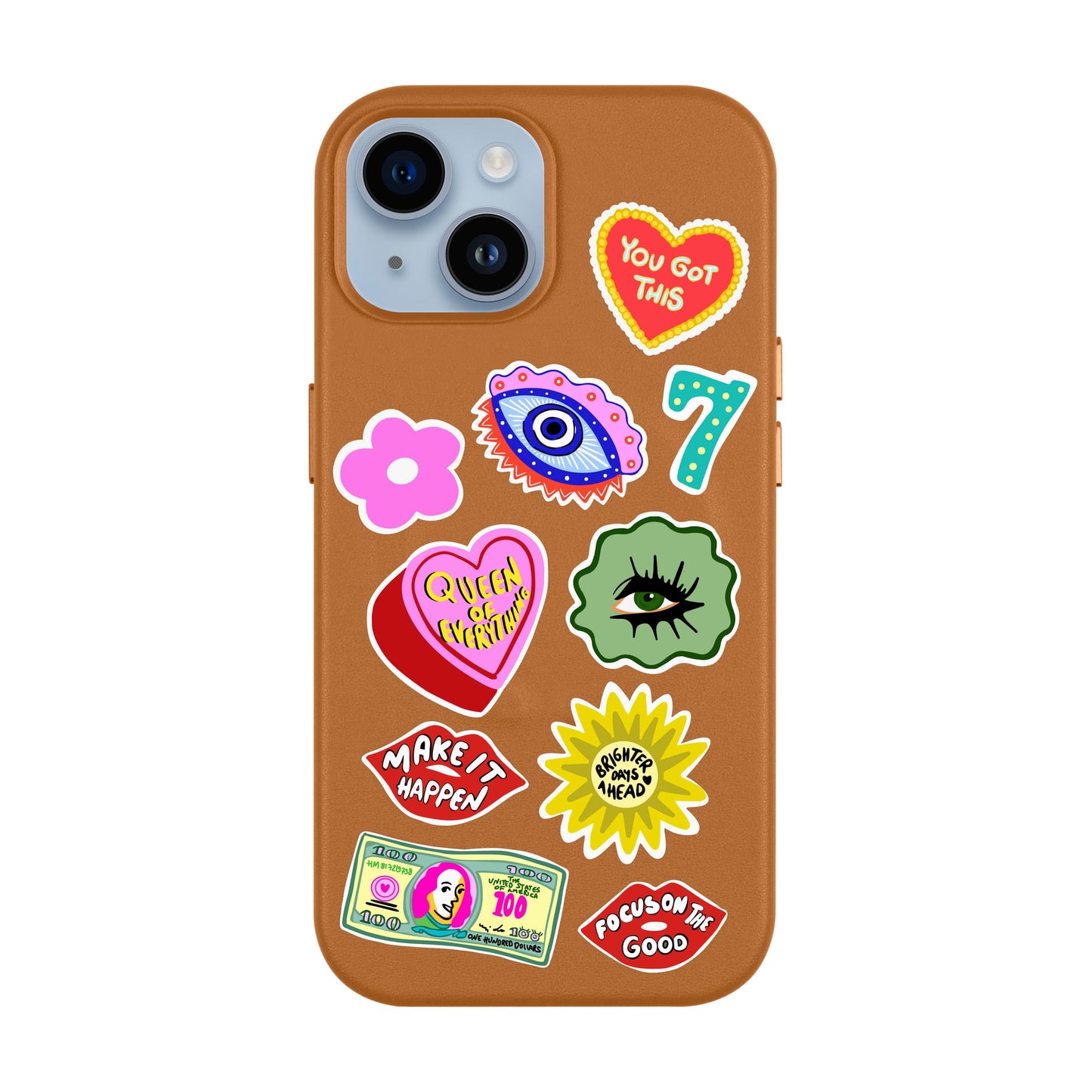 HM STICKERS-Leather Kılıf MagSafe Özellikli - iPhone 13