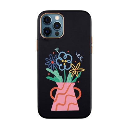PINK VASE-iPhone Xs Max Leather Kılıf