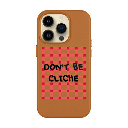 DON'T BE CLICHE-Leather Kılıf MagSafe Özellikli - iPhone 14 Pro