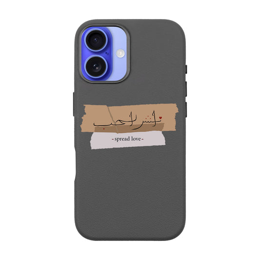 SPREAD LOVE-iPhone 16 Plus Leather Premium Kılıf MagSafe Özellikli