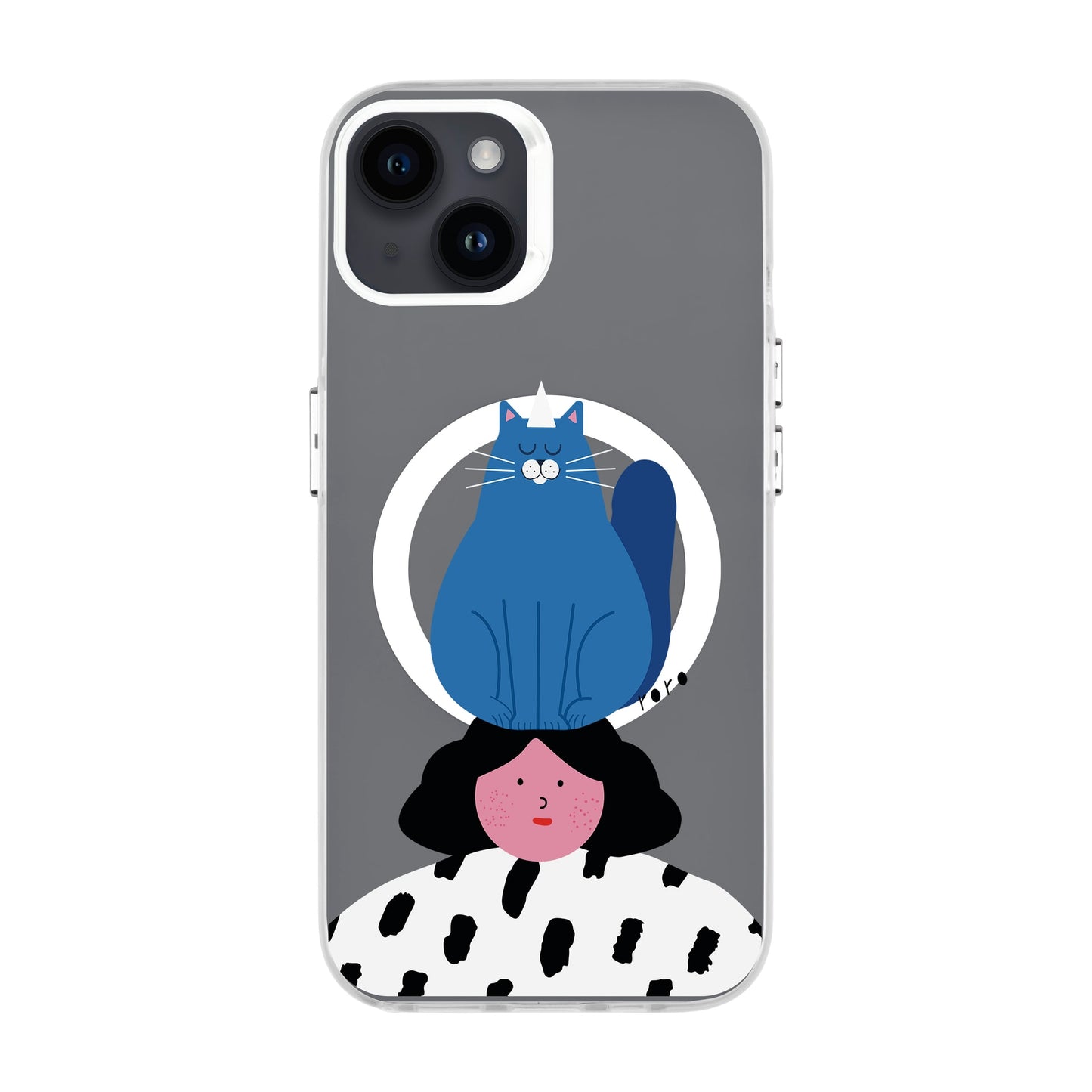 NAUGHTY CAT-iPhone 14 Plus Hold Kılıf MagSafe Özellikli