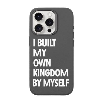 KINGDOM-iPhone 15 Pro Leather Premium Kılıf MagSafe Özellikli