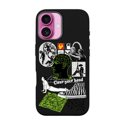 CLEAR YOUR HEAD-iPhone 16 Plus Leather Premium Kılıf MagSafe Özellikli