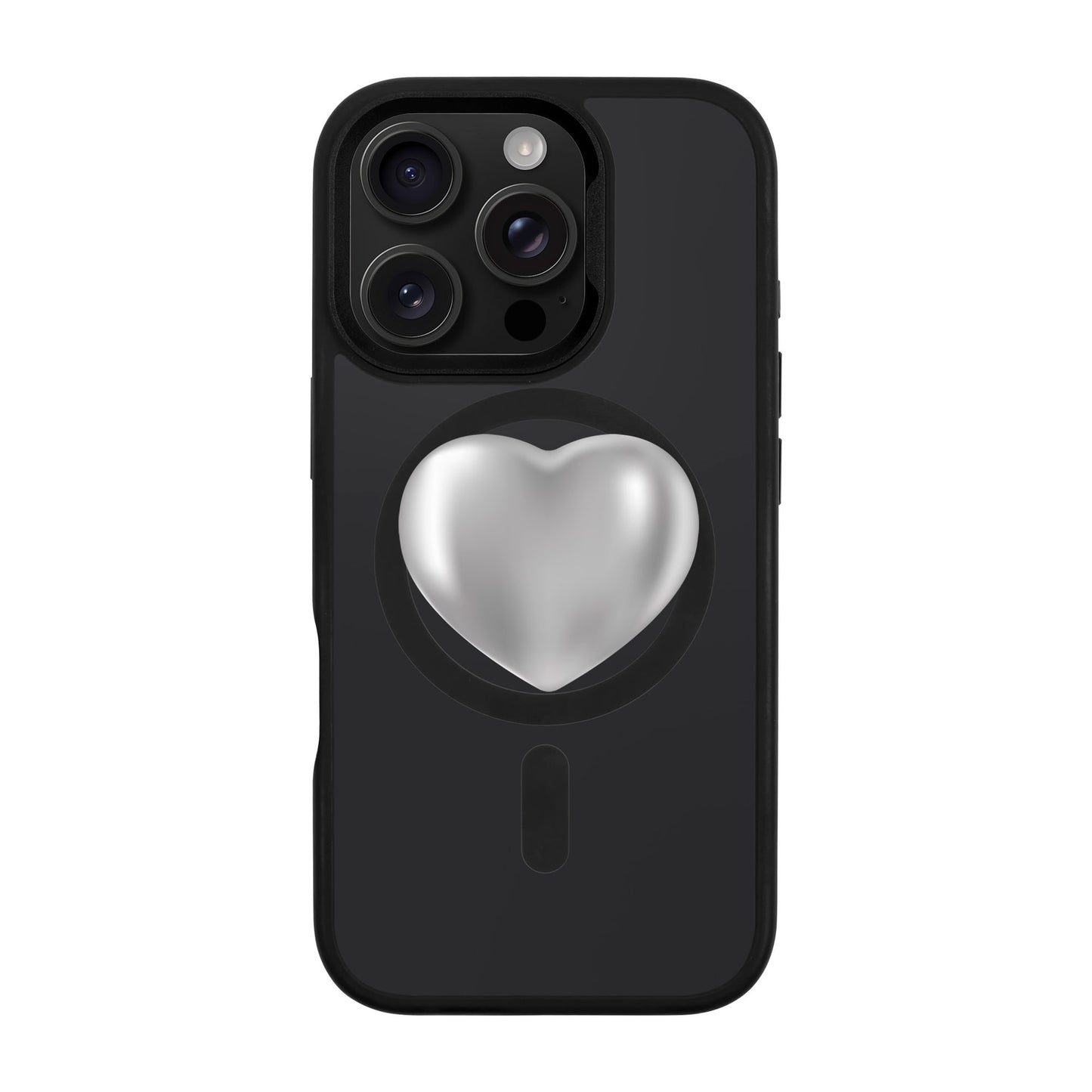 SILVER HEART-iPhone 16 Pro Rise Kılıf MagSafe Özellikli