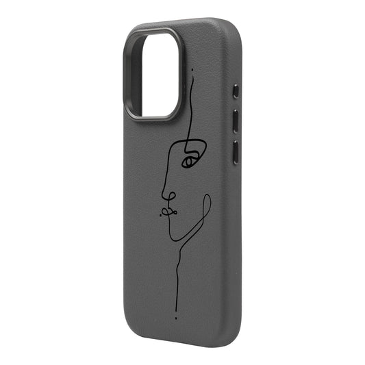 FACE-iPhone 15 Pro Leather Premium Kılıf MagSafe Özellikli