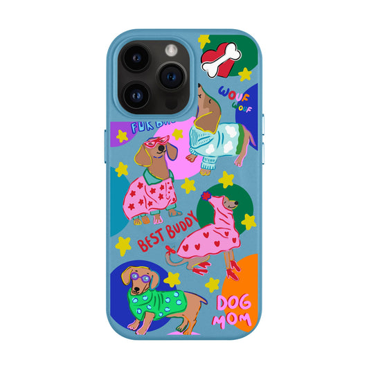 DOG MOM-iPhone 14 Pro Max Leather Kılıf MagSafe Özellikli