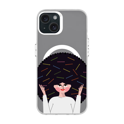 TANGLES OF HAPPINESS-iPhone 15 Plus Hold Kılıf MagSafe Özellikli