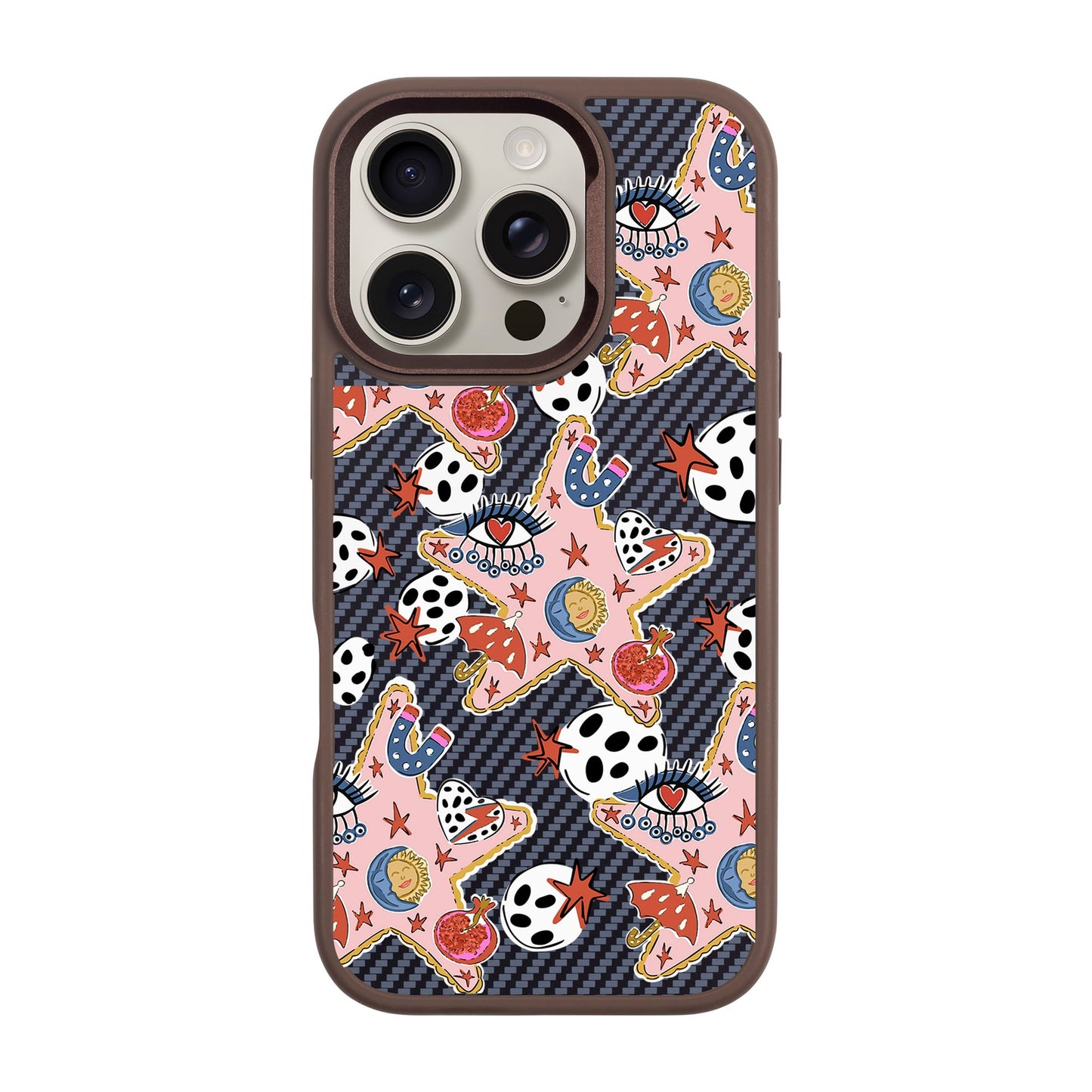DURUSKO-iPhone 16 Pro Plaid Kılıf MagSafe Özellikli