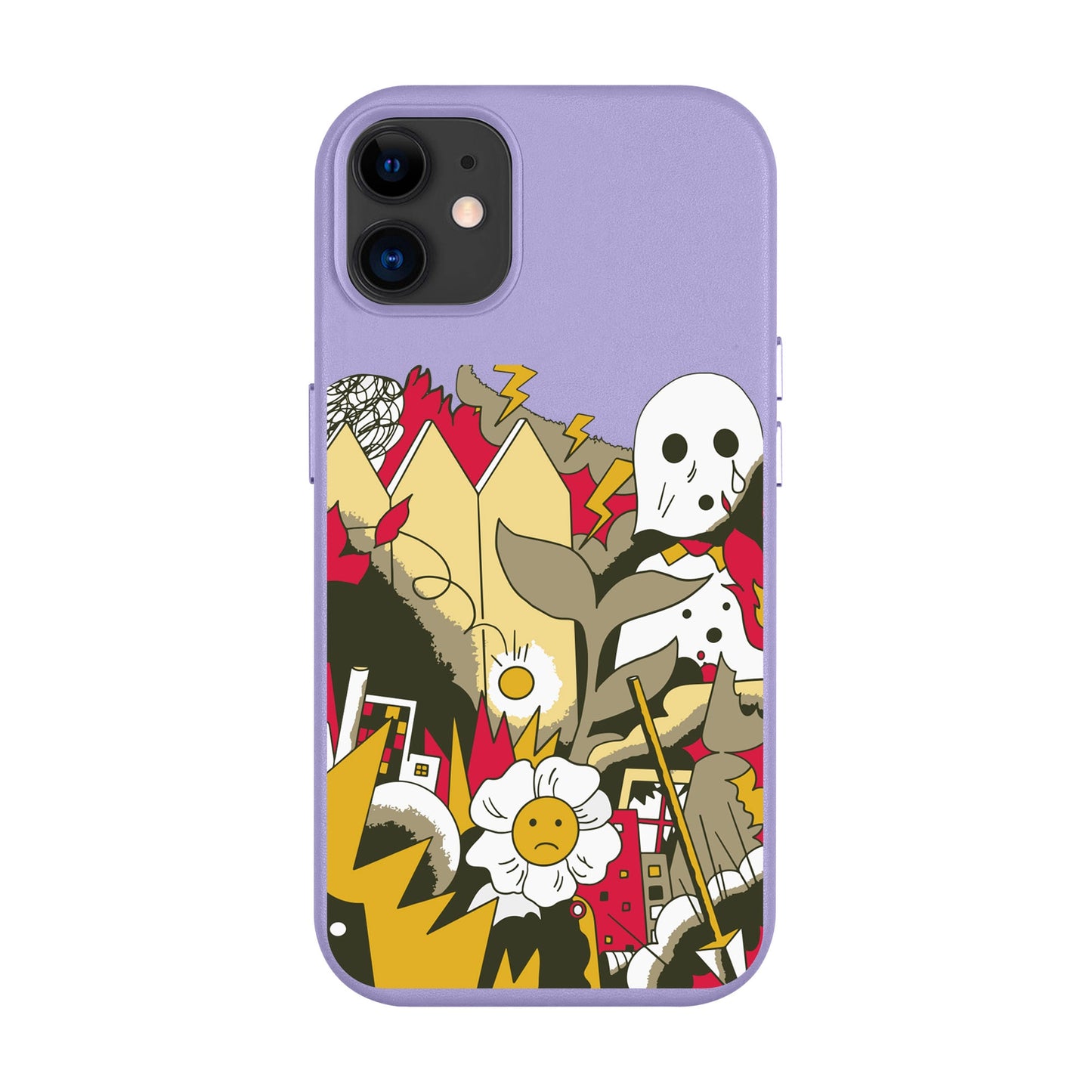 EVERYTHING IS BURNING-Leather Kılıf MagSafe Özellikli - iPhone 11