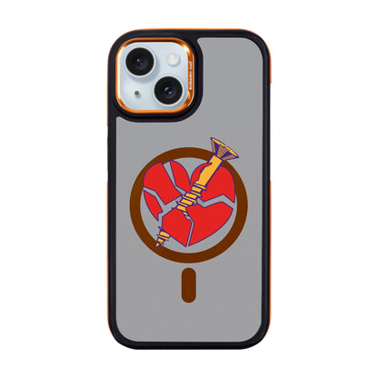 BROKEN HEART-iPhone 15 Dark Kılıf MagSafe Özellikli