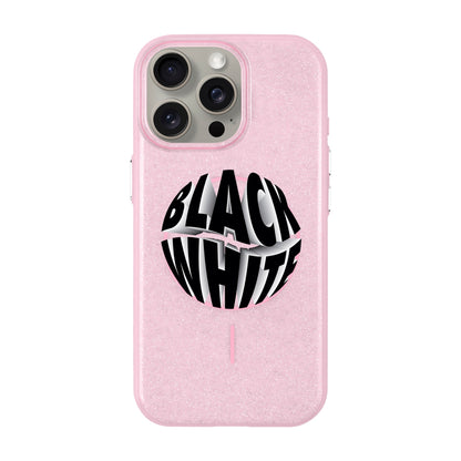 BLACK WHITE-iPhone 15 Pro Max Radiant Kılıf MagSafe Özellikli