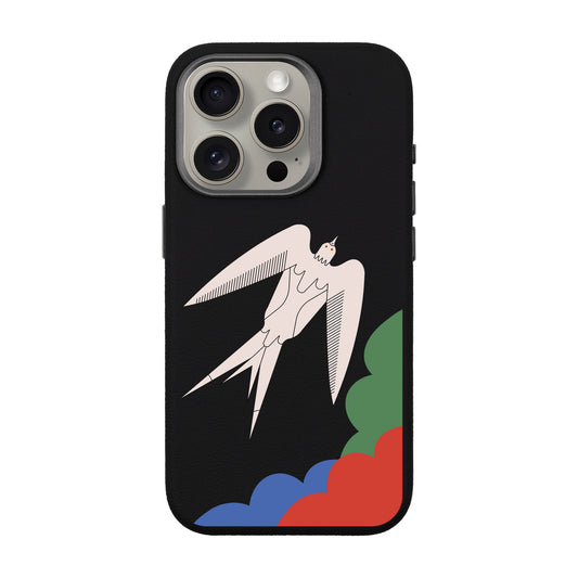 L’OISEAU LIBRE-iPhone 15 Pro Leather Premium Kılıf MagSafe Özellikli