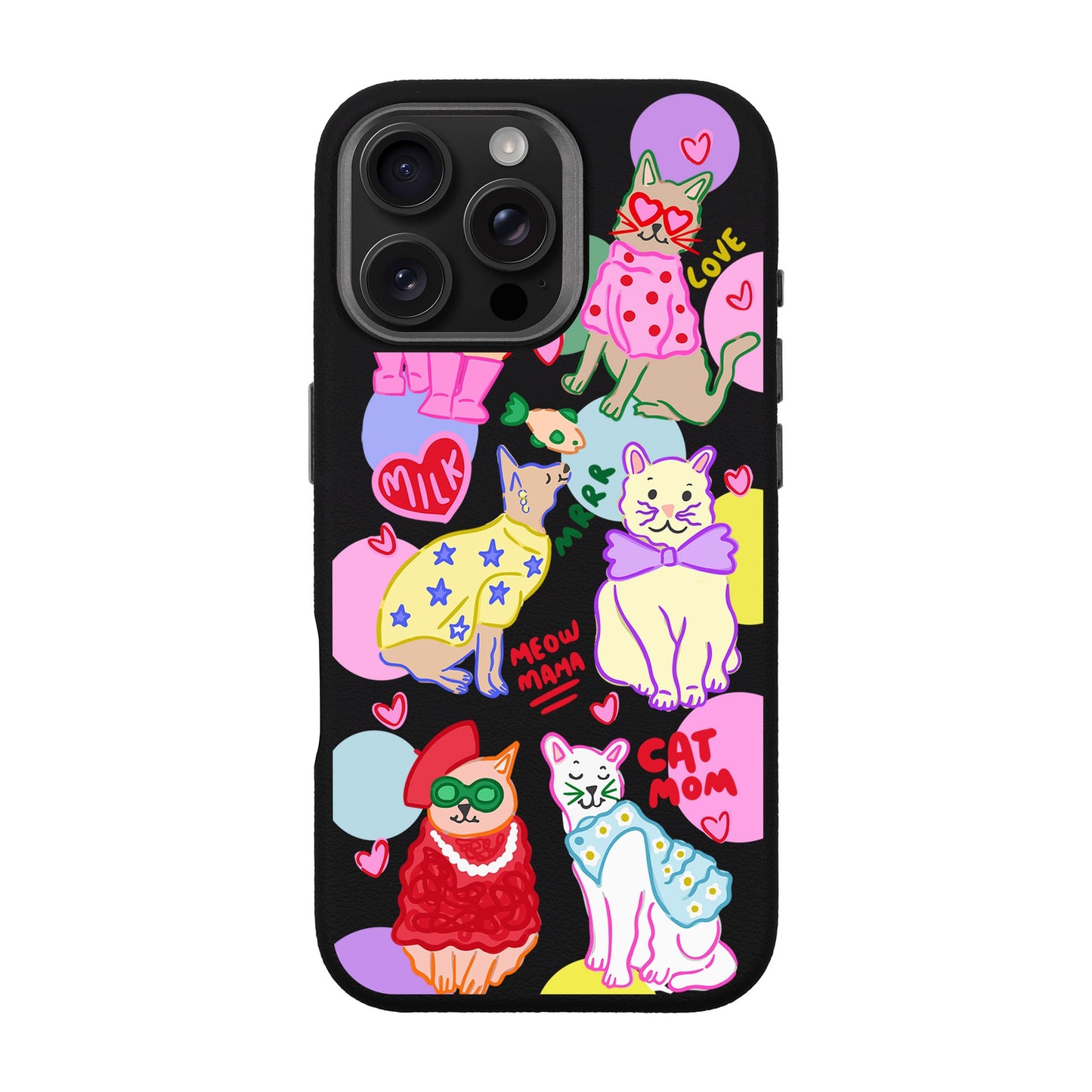 CAT MOM-iPhone 16 Pro Max Leather Premium Kılıf MagSafe Özellikli