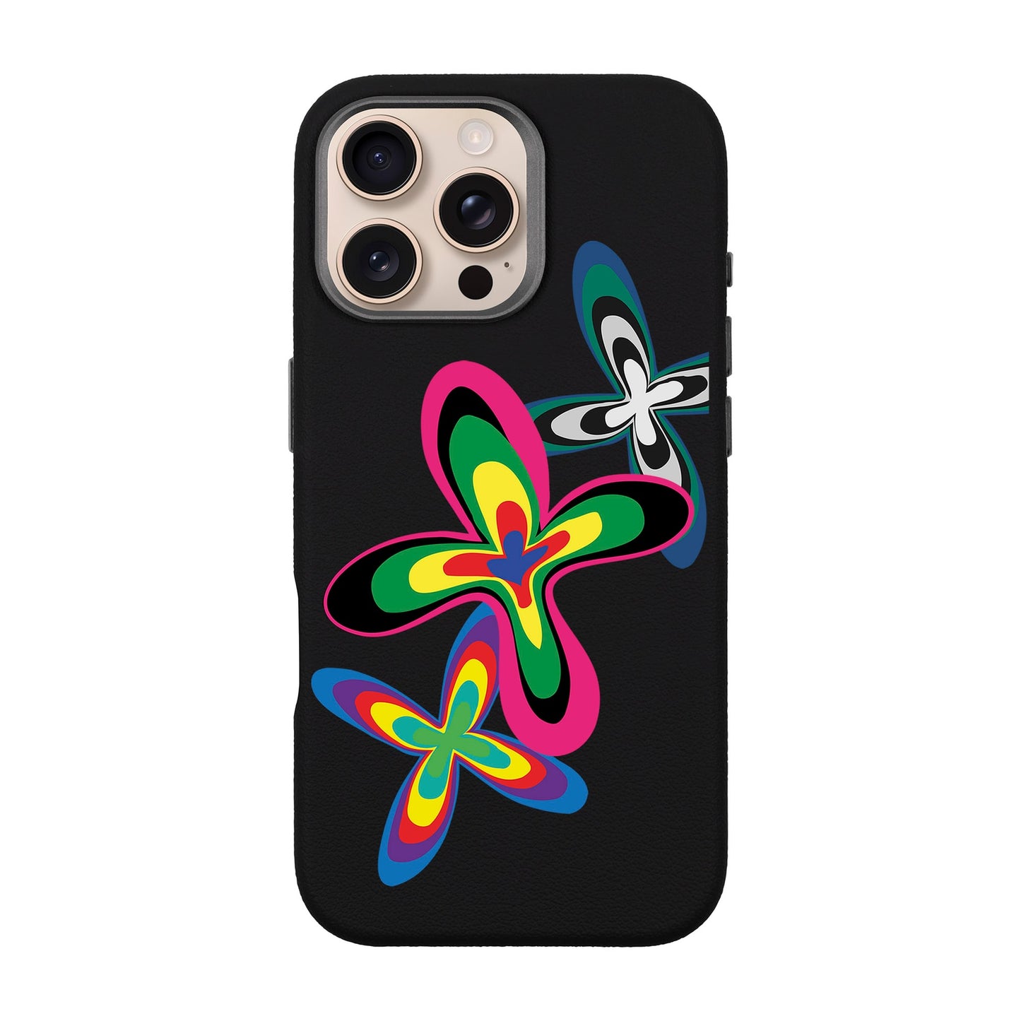 COLOR FLOWER-iPhone 16 Pro Max Leather Premium Kılıf MagSafe Özellikli