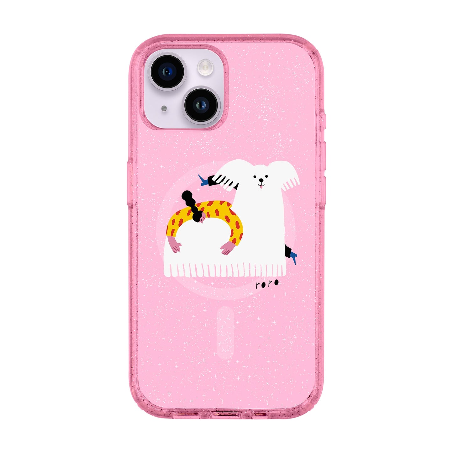 FANCY DOG-iPhone 14 Shiny Kılıf MagSafe Özellikli