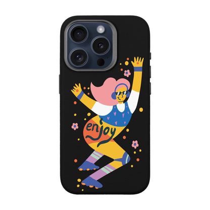 ENJOY-iPhone 15 Pro Leather Premium Kılıf MagSafe Özellikli