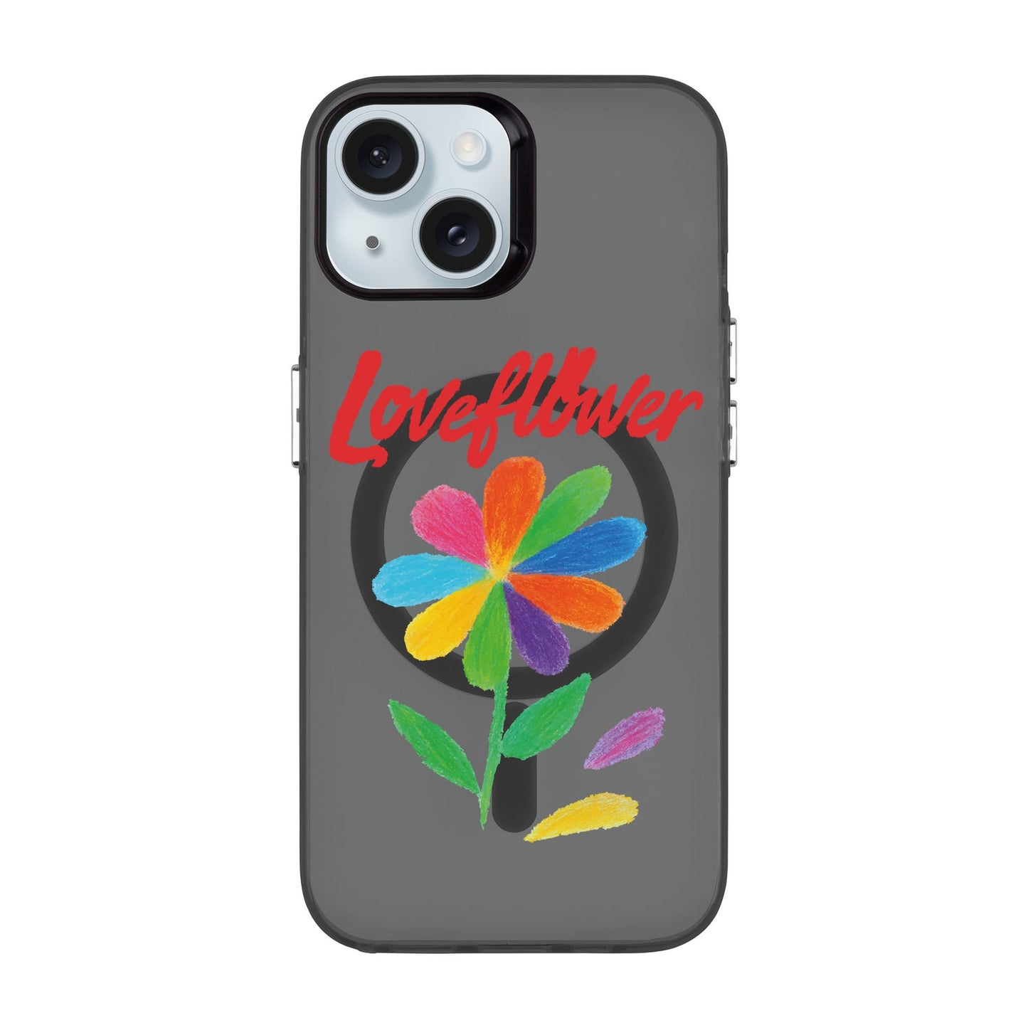 LOVE FLOWER-iPhone 15 Hold Kılıf MagSafe Özellikli