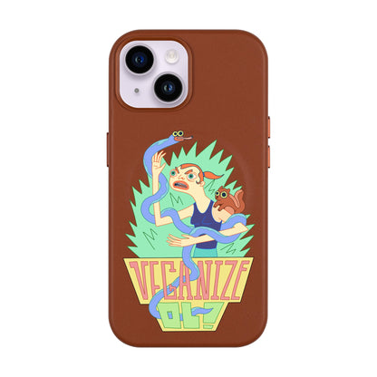 VEGANİZE-Leather Kılıf MagSafe Özellikli - iPhone 13