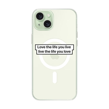 LOVE THE LIFE-iPhone 15 Plus Solid Kılıf MagSafe Özellikli