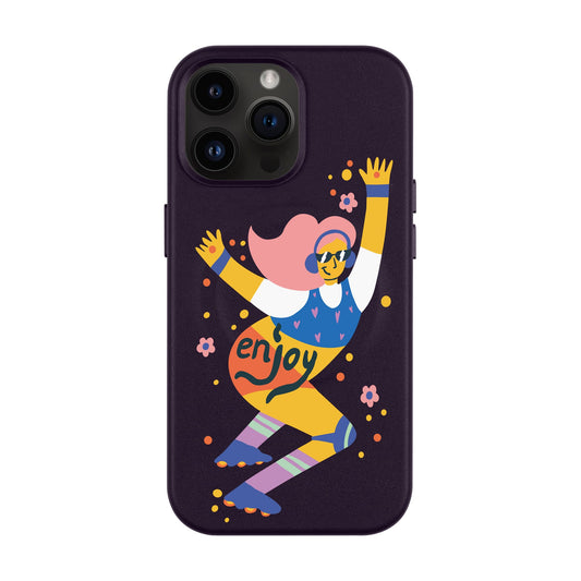 ENJOY-iPhone 14 Pro Max Leather Kılıf MagSafe Özellikli