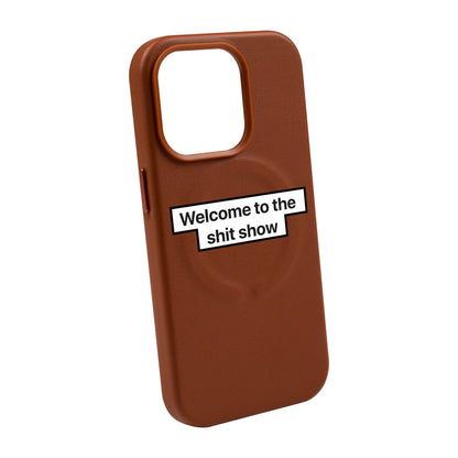 WELCOME-Leather Kılıf MagSafe Özellikli - iPhone 11