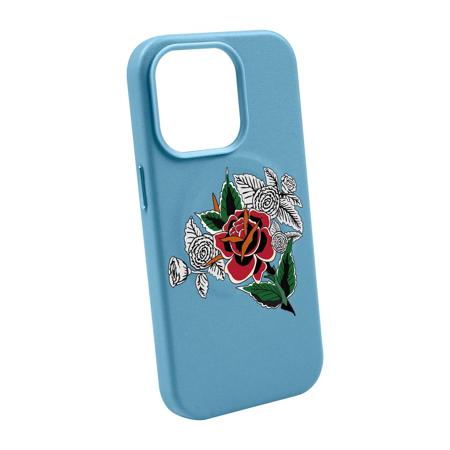 DRY ROSE-iPhone 14 Pro Max Leather Kılıf MagSafe Özellikli