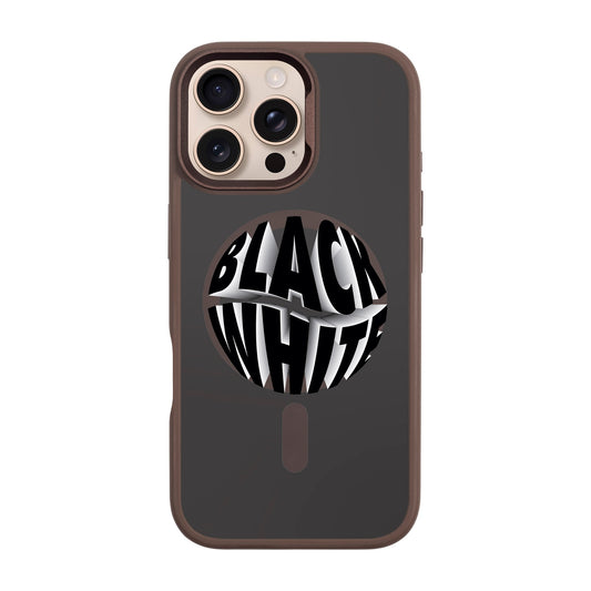 BLACK WHITE-iPhone 16 Pro Max Rise Kılıf MagSafe Özellikli
