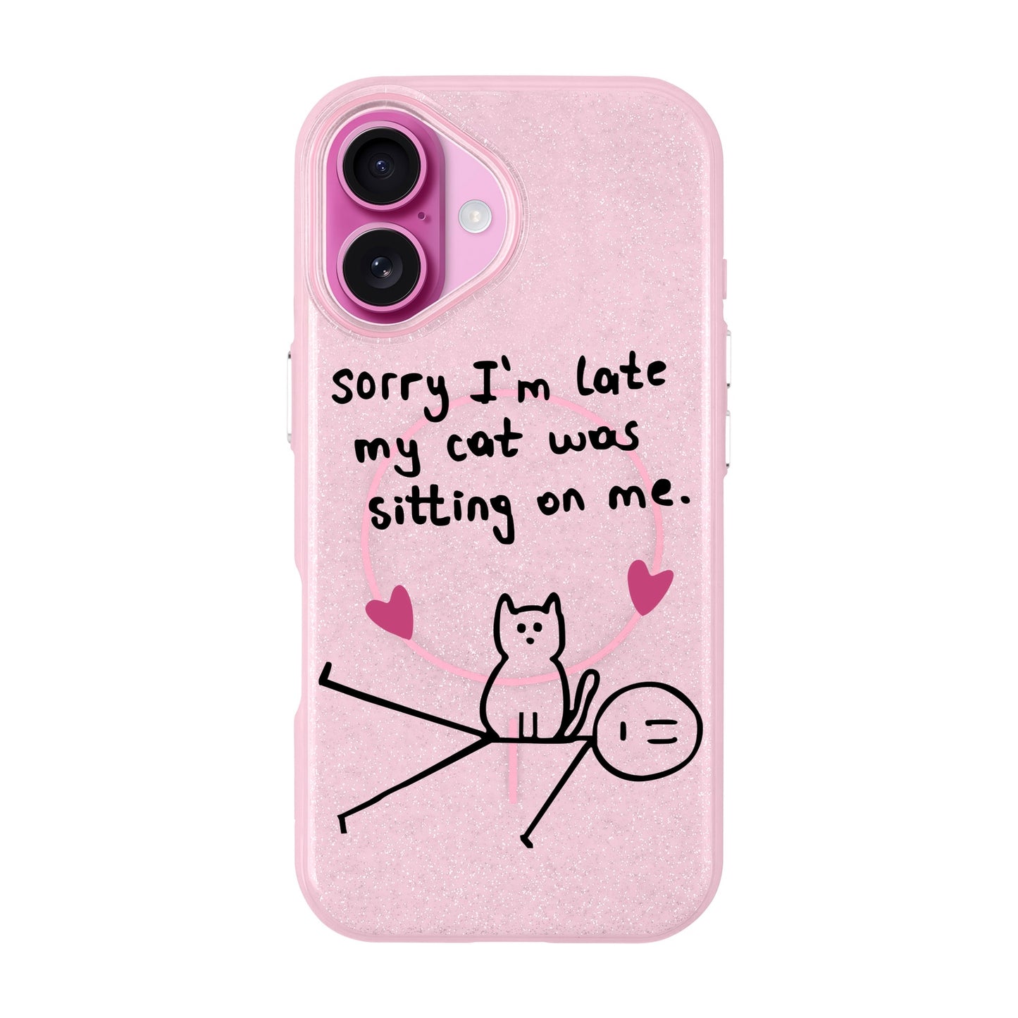 SORRY I'M LATE-iPhone 16 Plus Radiant Kılıf MagSafe Özellikli