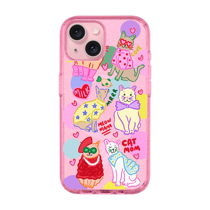 CAT MOM-iPhone 14 Plus Shiny Kılıf MagSafe Özellikli