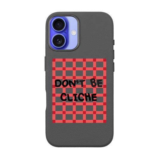 DON'T BE CLICHE-iPhone 16 Plus Leather Premium Kılıf MagSafe Özellikli