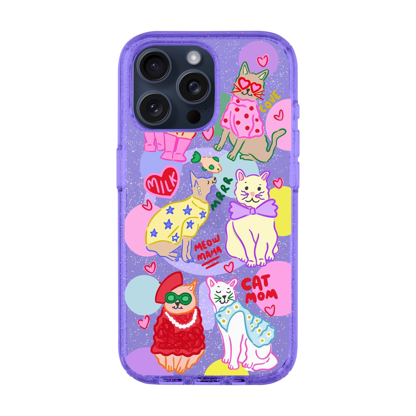 CAT MOM-iPhone 15 Pro Max Shiny Kılıf MagSafe Özellikli