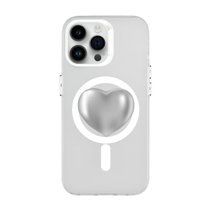 SILVER HEART-iPhone 14 Pro Max Hold Kılıf MagSafe Özellikli