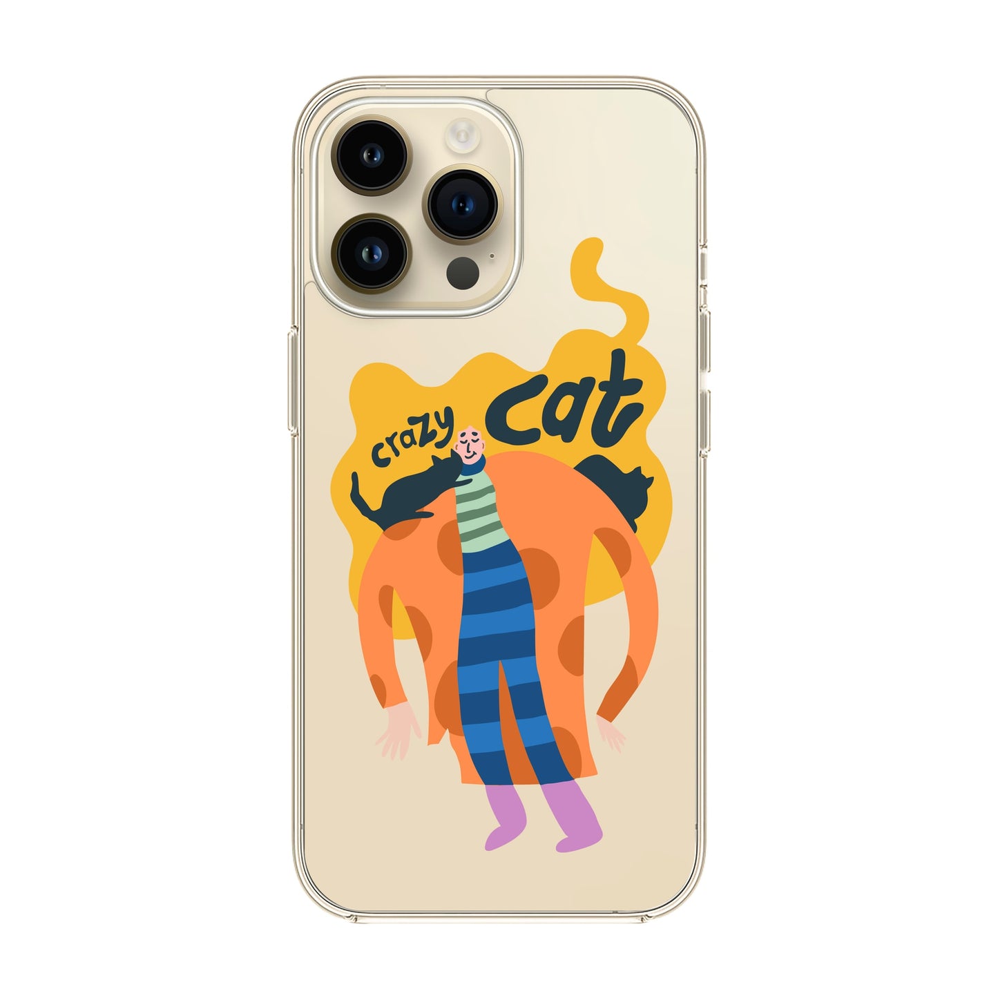 CRAZY CAT-iPhone 14 Pro Max Solid Kılıf