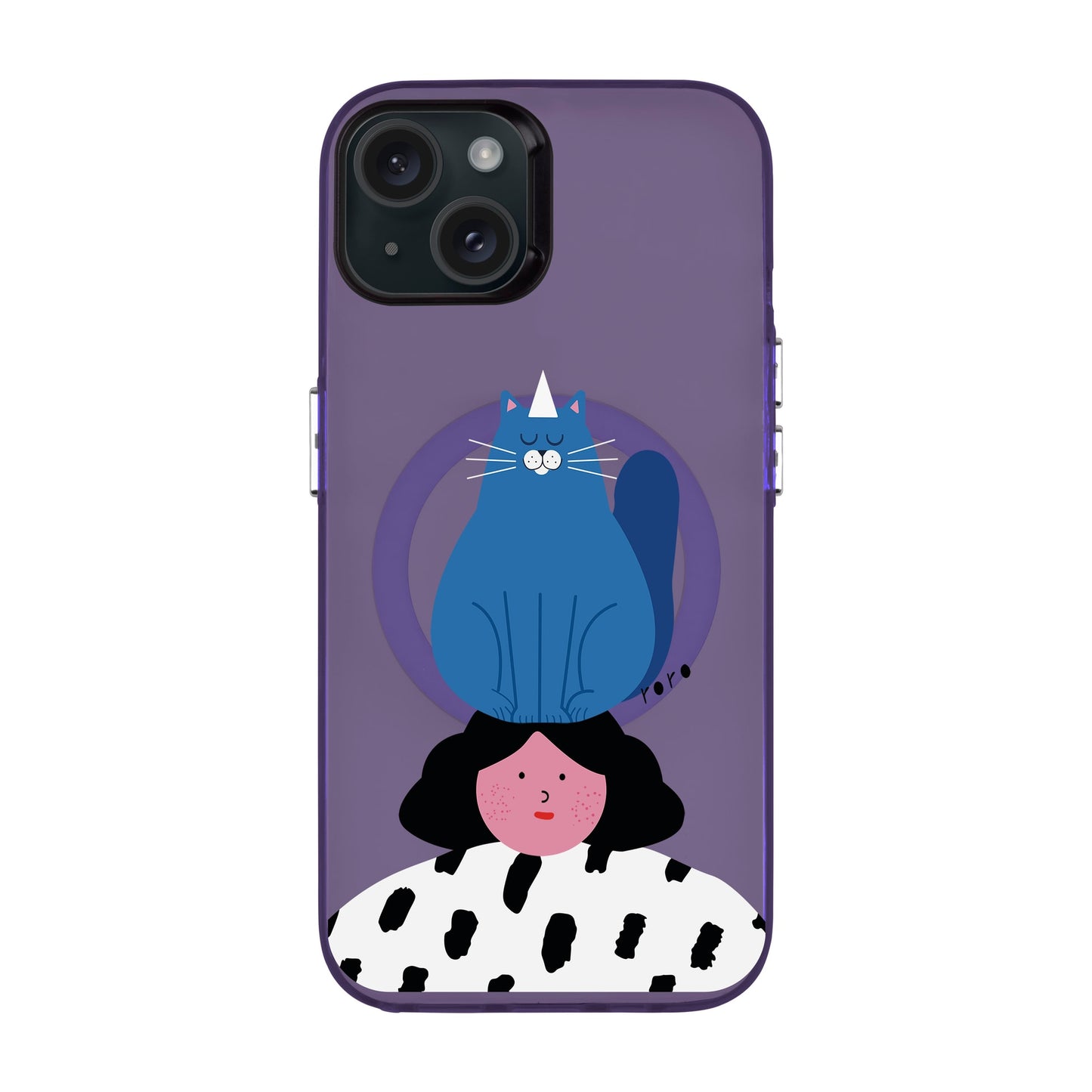 NAUGHTY CAT-iPhone 15 Plus Hold Kılıf MagSafe Özellikli