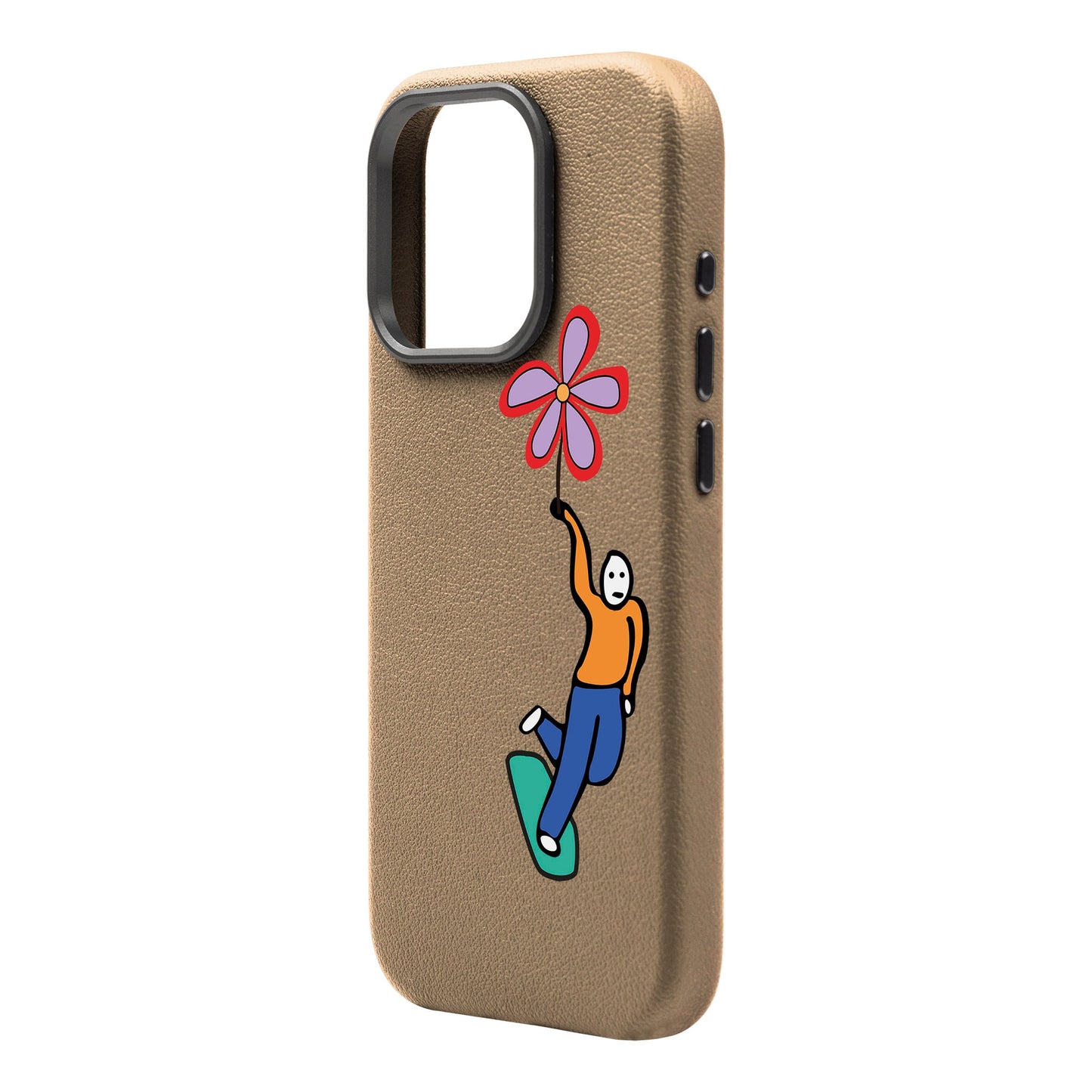 SKATEBOARDER-iPhone 16 Pro Max Leather Premium Kılıf MagSafe Özellikli