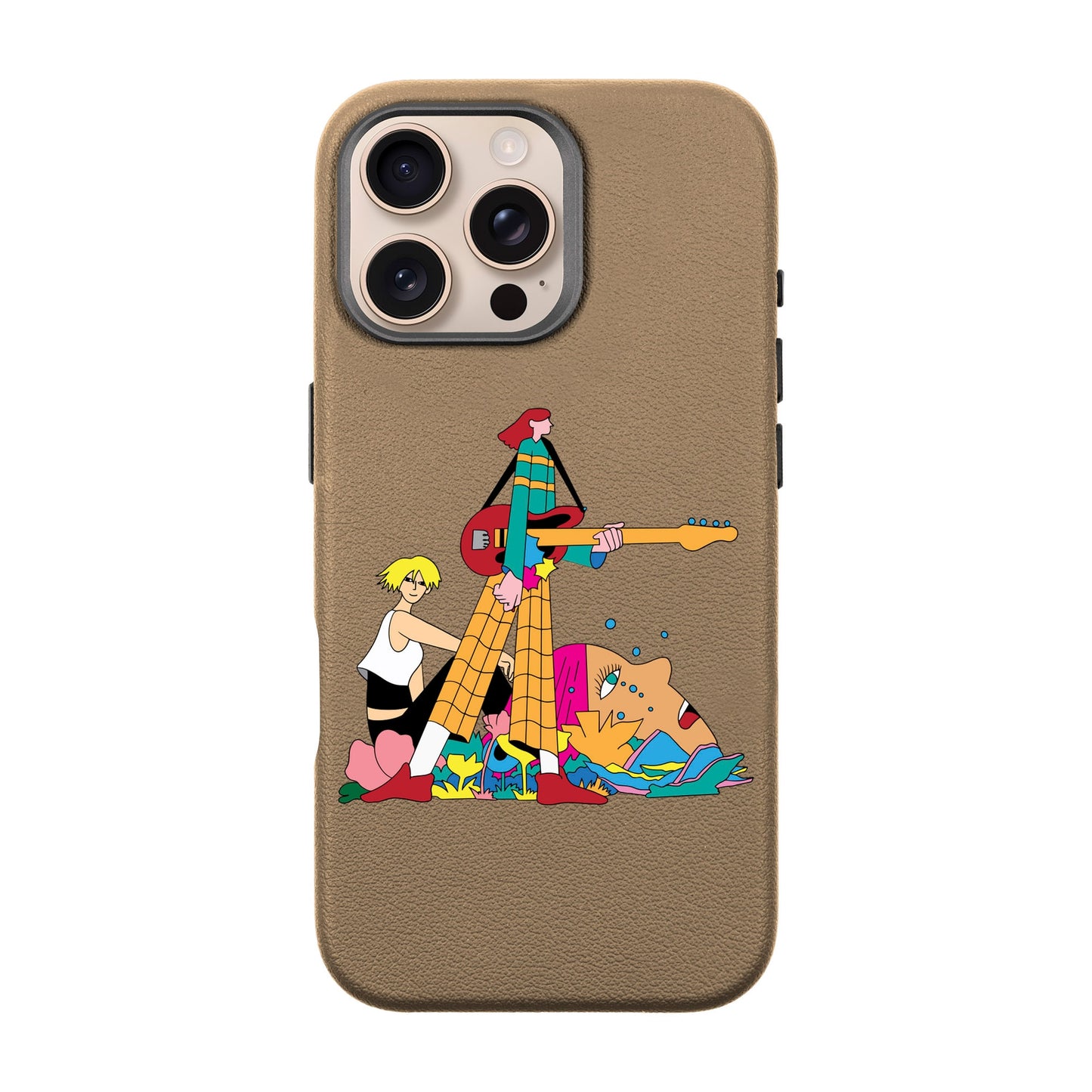 HER BAND-iPhone 16 Pro Max Leather Premium Kılıf MagSafe Özellikli