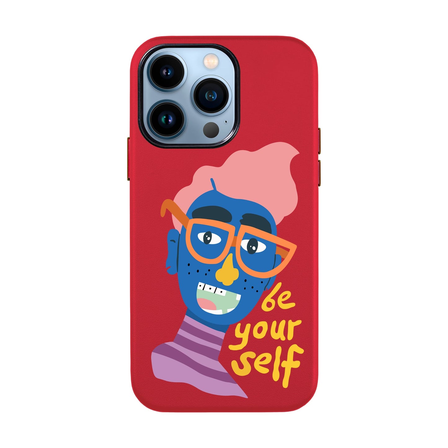 BE YOUR SELF-iPhone 13 Pro Leather Kılıf